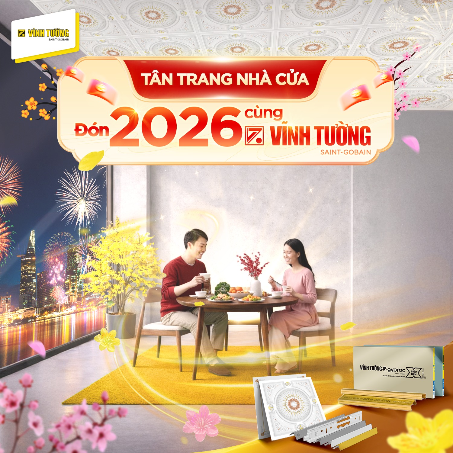 TÂN TRANG NHÀ CỬA - ĐÓN 2026 RỰC RỠ CÙNG VĨNH TƯỜNG