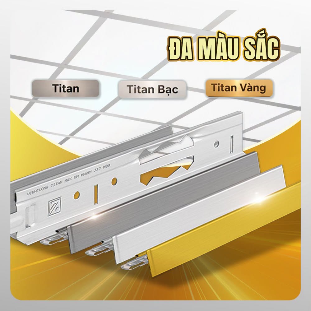 Khung Vĩnh Tường TITAN – Giải Pháp Khung Trần Thạch Cao Bền Đẹp Cho Mọi Công Trình
